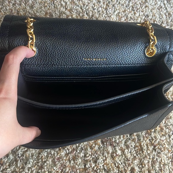 Tory Burch Black Leather Shoulder Bag - Picture 2 of 7